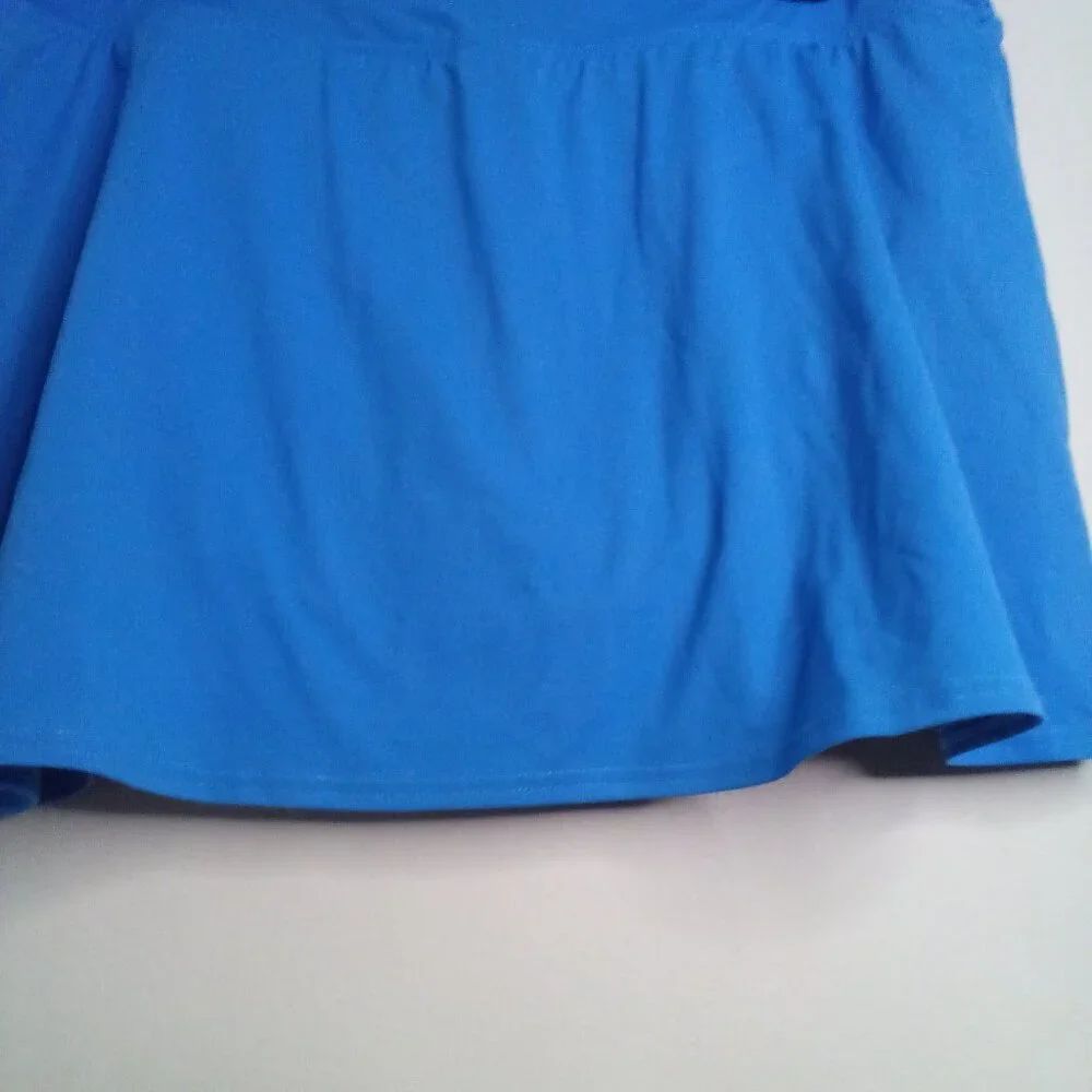Lands' End Skort Swim Bottom Women 16 Bikini With Skirt Blue - Picture 12 of 12